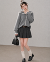 ribbon point frill Knit RI1549