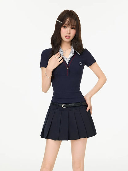 stripe docking casual tops RI1235