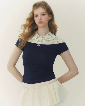 flower pattern tops RI1409