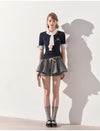 curler design rose tops & skirt RI1454