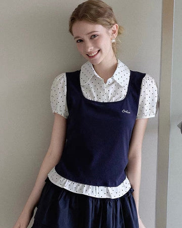 dot point girly tops RI1447