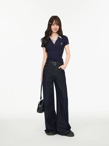 stripe docking casual tops RI1235