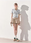boarder nuance tops & skirt RI1453