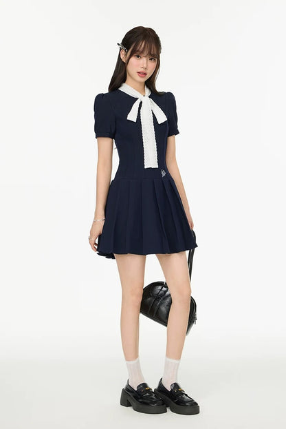 tai ribbon navy one-piece RI1234