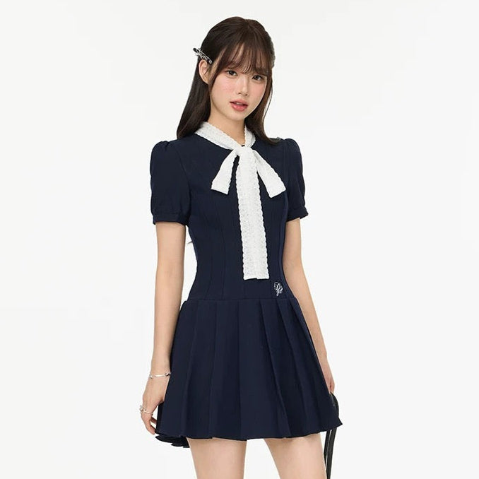 tai ribbon navy one-piece RI1234