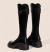 long chic black boots RI1494