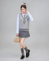 gray stylish vest & shirt RI1547