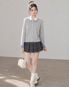 check curler casual tops RI1550