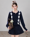 argyle mood navy set up RI1491