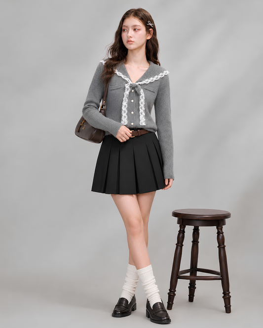 girly lace sailor Knit RI1552