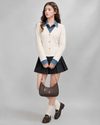 denim point white Knit RI1541