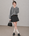ribbon point frill Knit RI1549