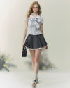 stripe ribbon tie tops RI1407