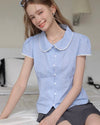 check girly round tops RI1449