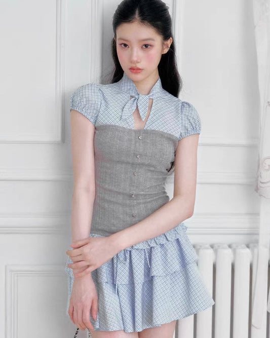 dokking mood gray tops RI1438