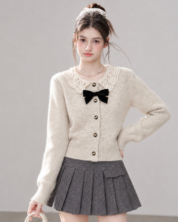 ribbon like curler point ivory tops RI1602