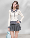 girly check point tops RI1564