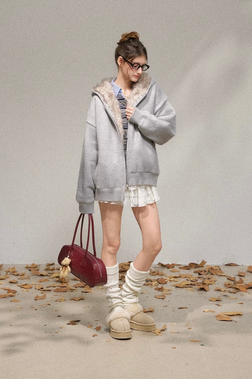 far point  zip cardigan RI1364