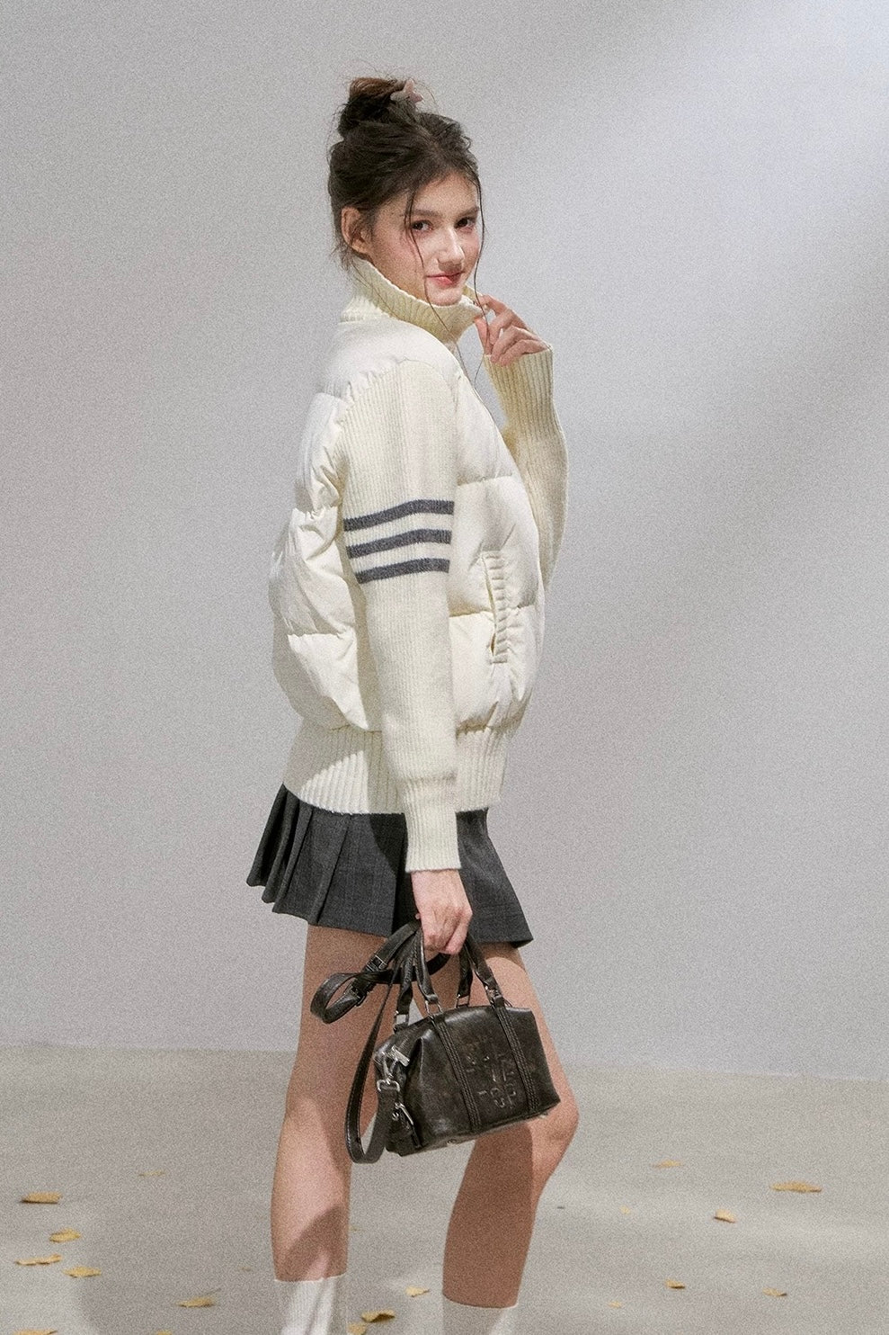 line sleeve Knit jacket RI1365