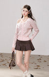 dot one shoulder tops RI1485