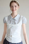 stripe line girly tops RI1446