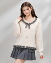 check mood like ivory Knit RI1529