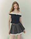 off shoulder girly tops RI1411