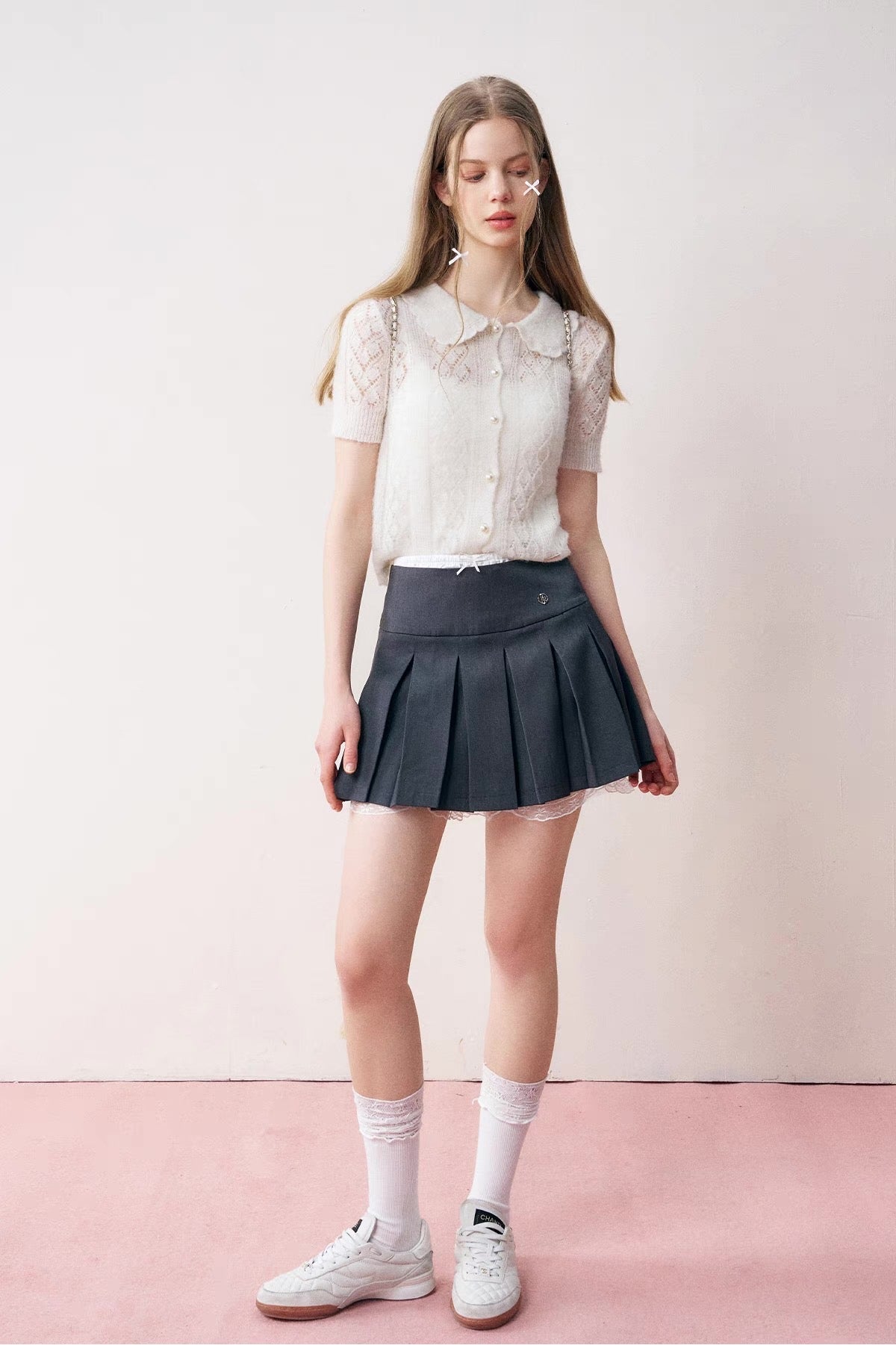 see-through nuance white tops RI1243
