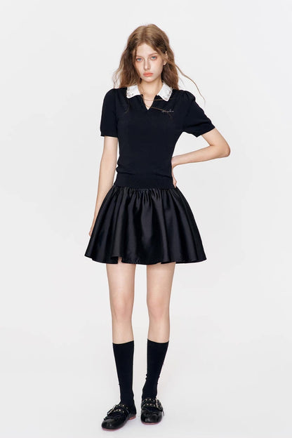high-end black tops RI1244