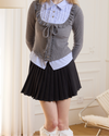 gray pleats mulch skirt RI1386
