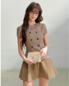 mood brown tops RI1426