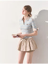 boarder nuance tops & skirt RI1453