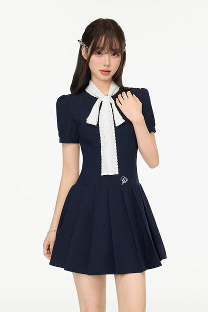 tai ribbon navy one-piece RI1234