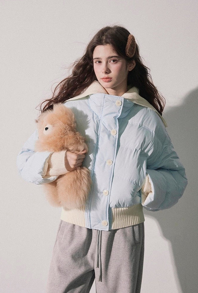 reversible casual knit down jacket RI1358 – ria