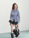 check blue fit tops RI1401