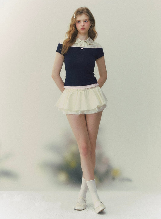 flower pattern tops RI1409