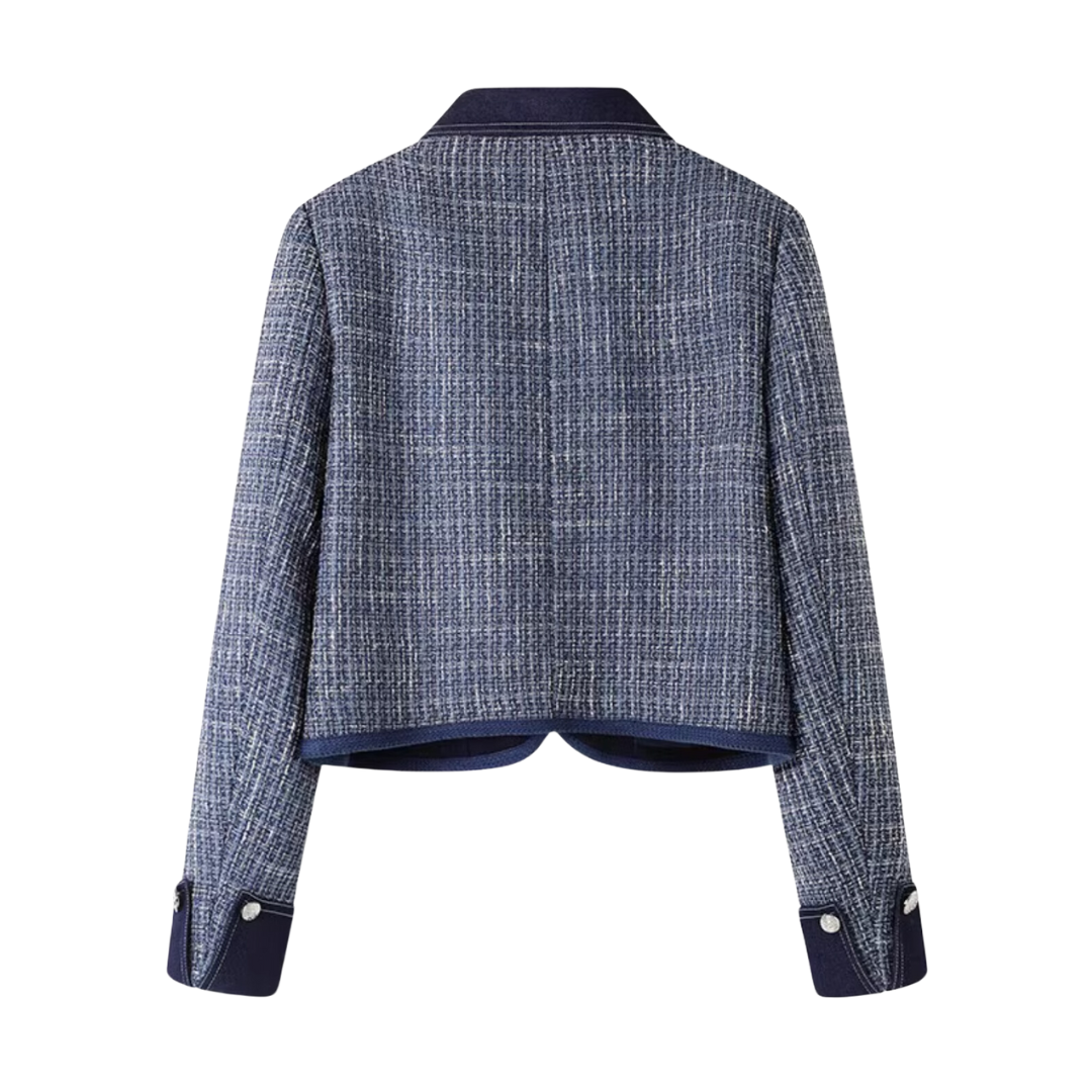 blue tweed jacket RI1065