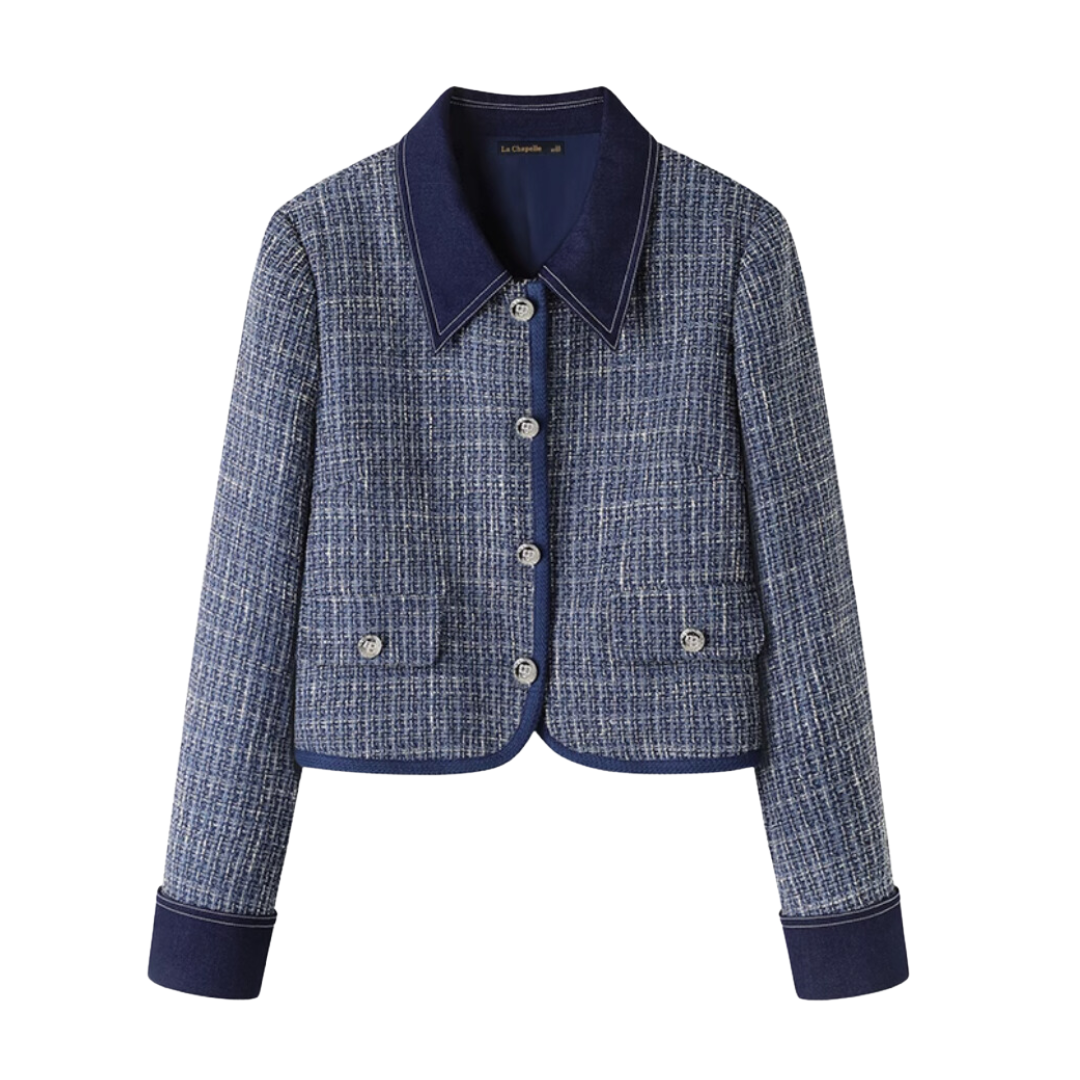 blue tweed jacket RI1065