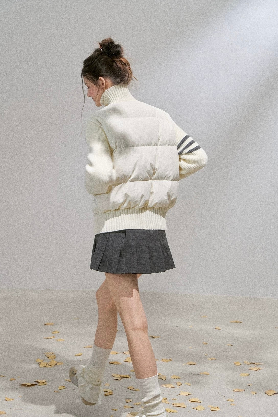 line sleeve Knit jacket RI1365