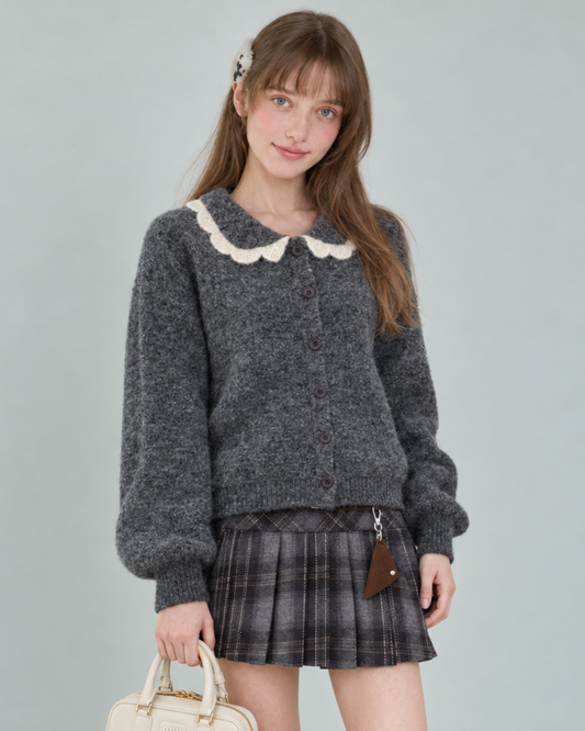 curler wave point gray tops RI1635