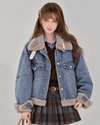 gray far point denim jacket RI1625