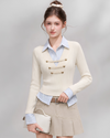 line point beige tops RI1565