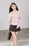 dot one shoulder tops RI1485