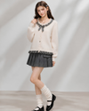 check mood like ivory Knit RI1529