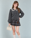 curler wave point gray tops RI1635
