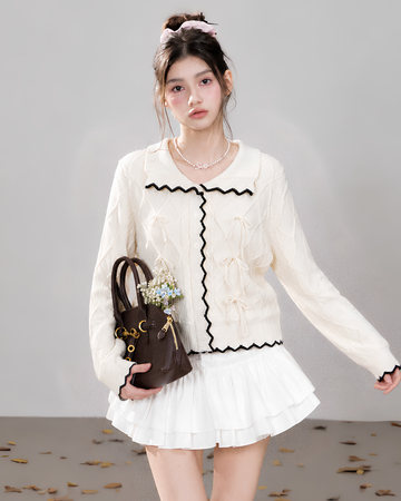 ribbon point line  Knit RI1489