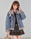 gray far point denim jacket RI1625