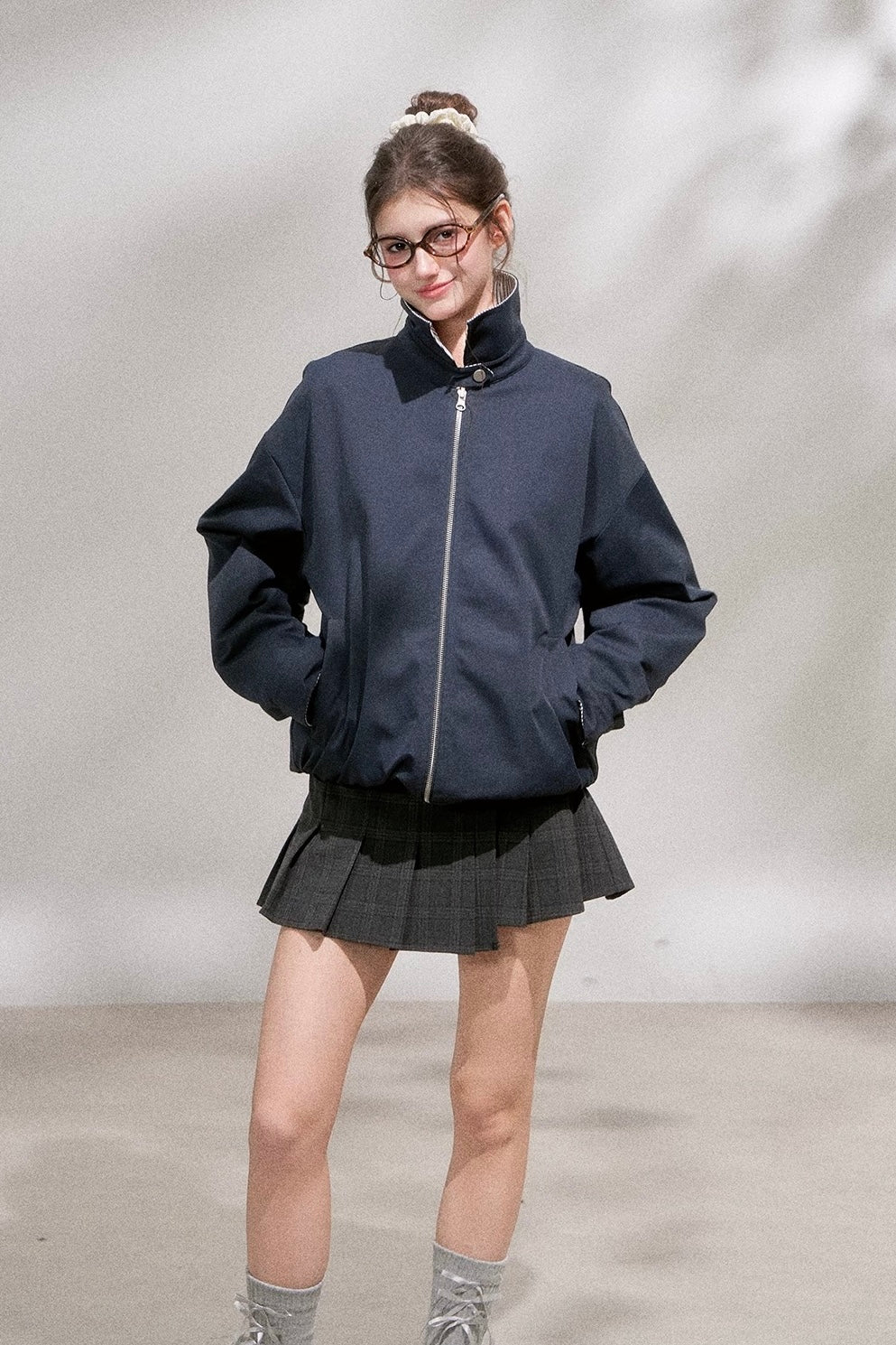 reversible casual mood navy jacket RI1375