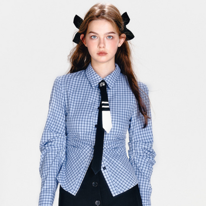 blue check shirt RI1291