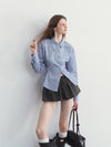 check blue fit tops RI1401